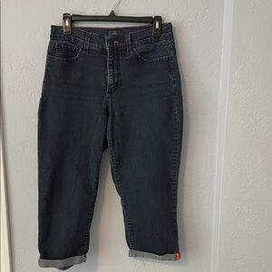 NYDJ Dark Wash Cropped Jeans